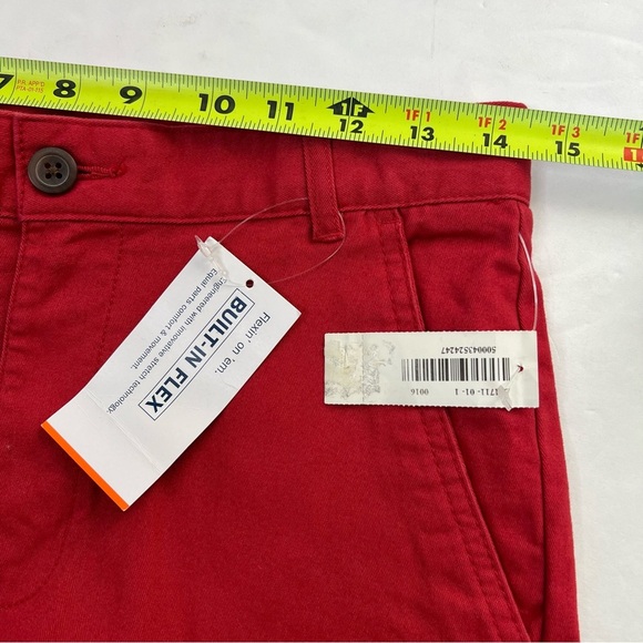 OLD NAVY Boy’s Bermuda Shorts Sz 16 Brick Color Stretch Adjustable Waistband - Picture 9 of 10